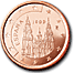 5 cent Euro M&uuml;nze Spanien