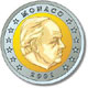 2 Euro Monaco M&uuml;nze