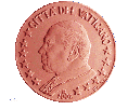 5 cent Euro Vatikan M&uuml;nze